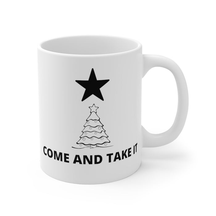 Come And Take It Christmas Tree Mug 11oz