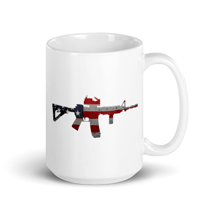 AR-15 American Flag Mug